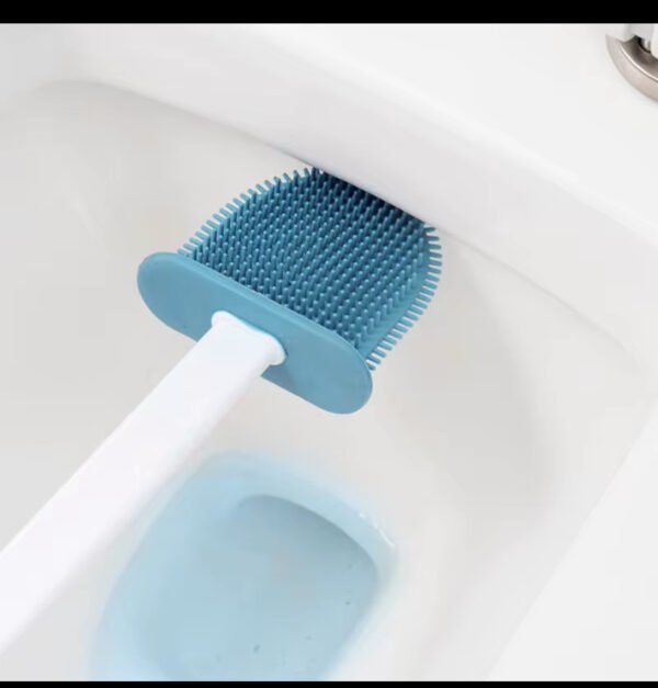3-Piece Silicone Toilet Brush Set