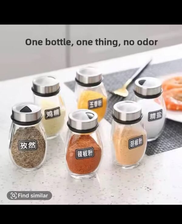 7 pcs rotating spice  jar