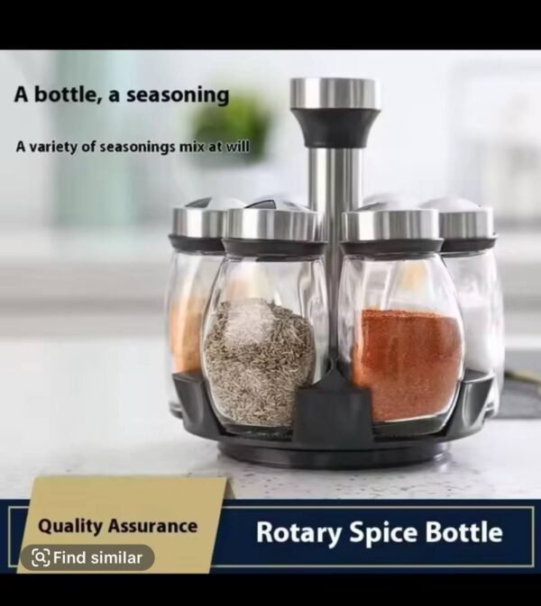 7 pcs rotating spice  jar