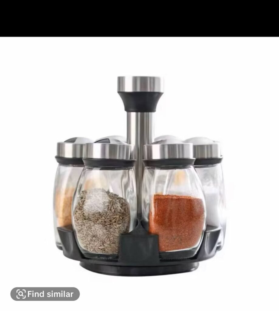 7 pcs rotating spice  jar