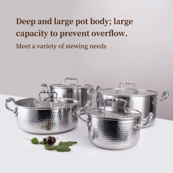 1770654417046 8pc Stainless Steel Cookware Set