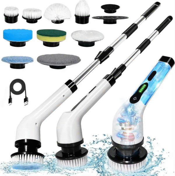 9 in 1 Extension Handle Spin Scrubber
