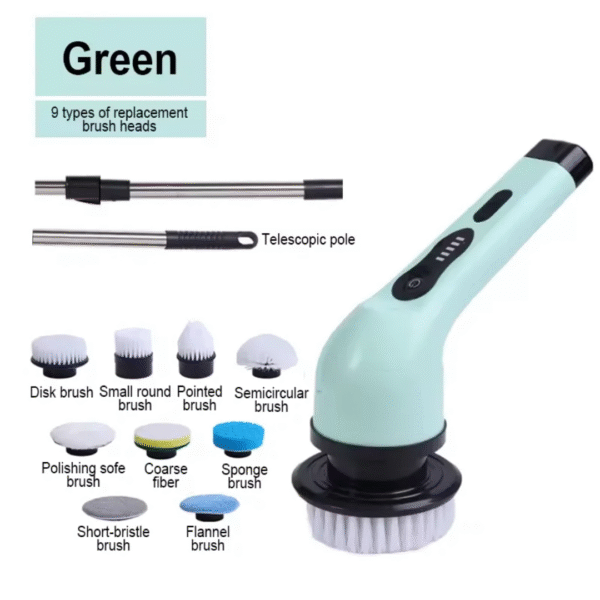 9 in 1 Extension Handle Spin Scrubber