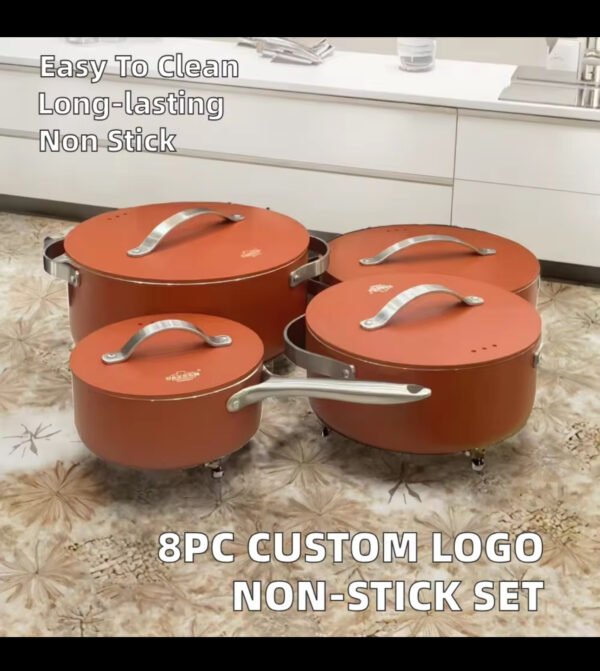 8-Piece Nonstick Ceramic Cookware Set