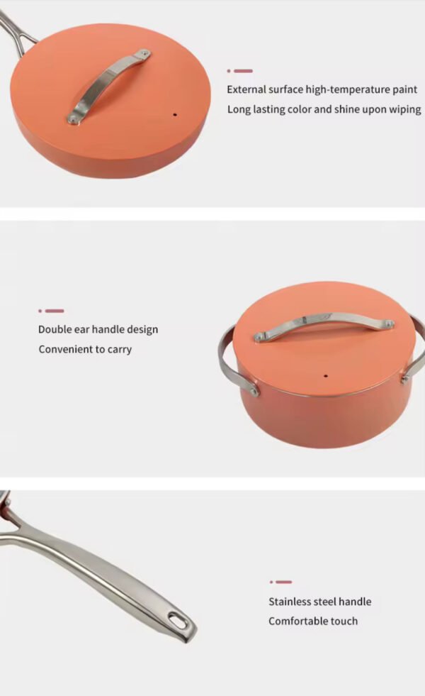 8-Piece Nonstick Ceramic Cookware Set