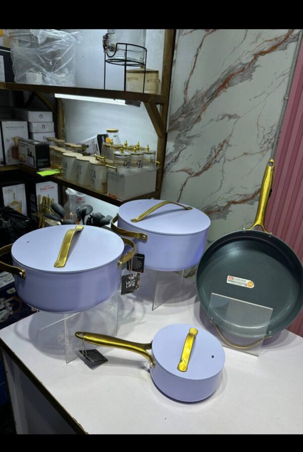 7 pcs Ucc ceramic coating non - stick cookware set, pan &pot