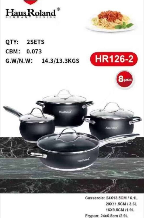 4 pcs Stainless cookware