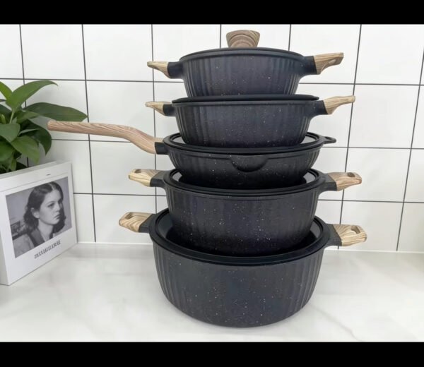High quality 10 pcs cookware set, PFOA, PFA FREE