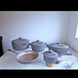 Uakeen 12 pcs  ceramic cookware with baking pan