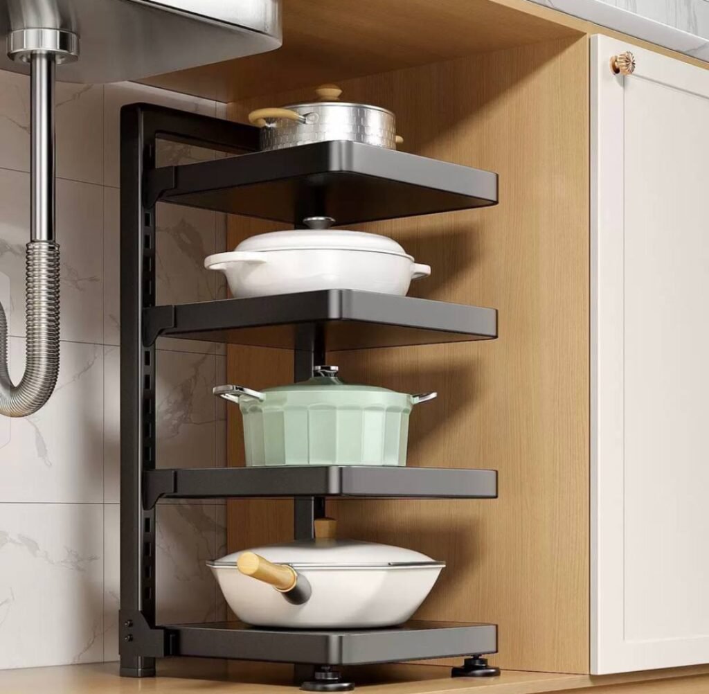 Strong 4-Layer Pot Rack