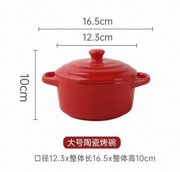 450ml Ceramic Ramekins with Lids
