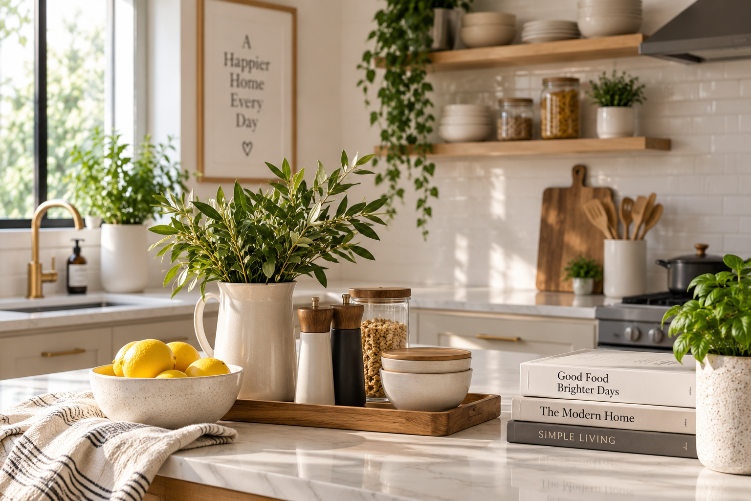 Warm and thoughtfully styled home interior